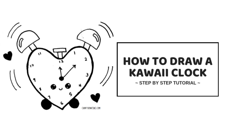 How To Draw A Clock: Adorable Alarm Clock Drawing