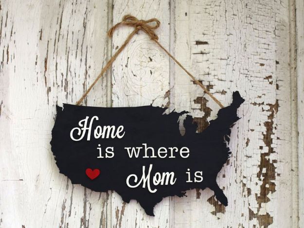 Mother’s Day Map Plaque