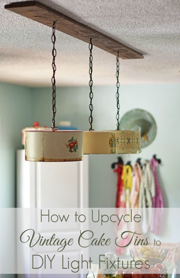 How To Upcycle Cake Tins To Light Fixtures