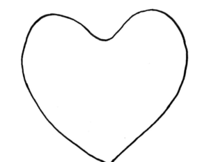 How To Draw A Clock - Step 1: Draw a heart shape