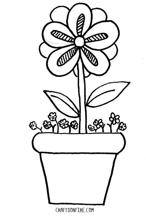 Featured image of post Easy Beautiful Flower Pot Drawing For Kids