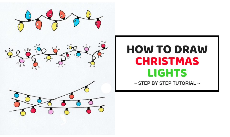 How To Draw Christmas Lights