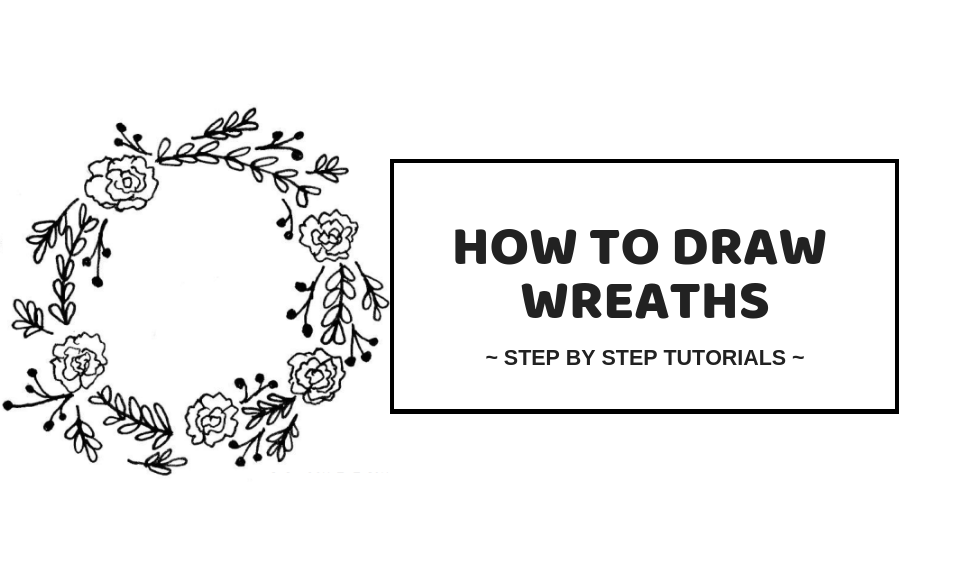 How To Draw Wreaths Step By Step Drawing Tutorial