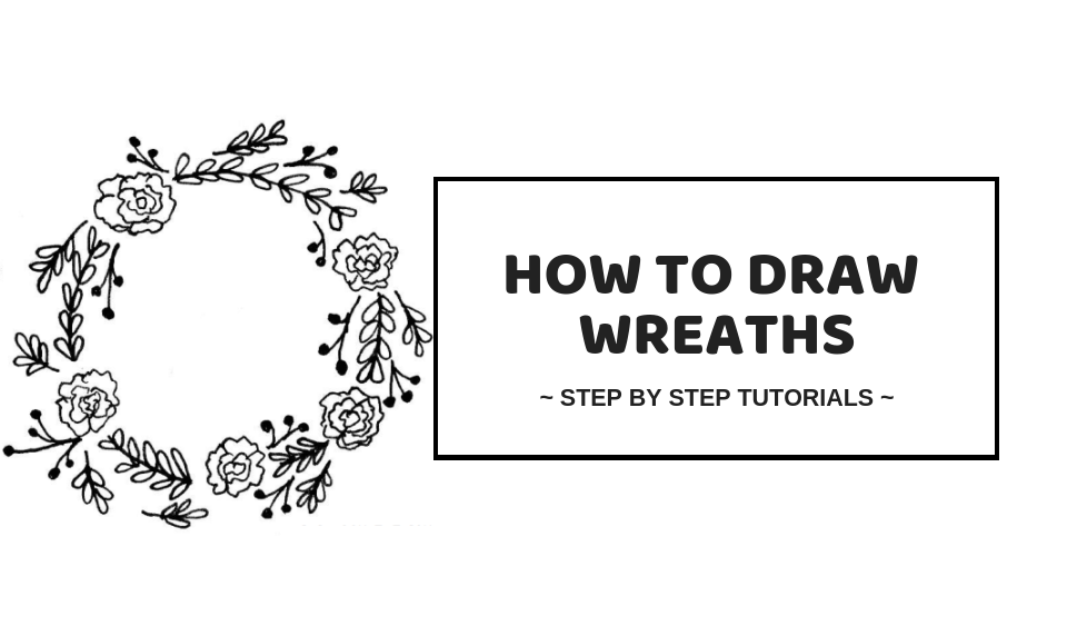 How To Draw Wreaths 4 Simple Ways To Draw Wreaths Craftsonfire