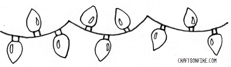 Drawing Light Garland Tutorial: Step 4