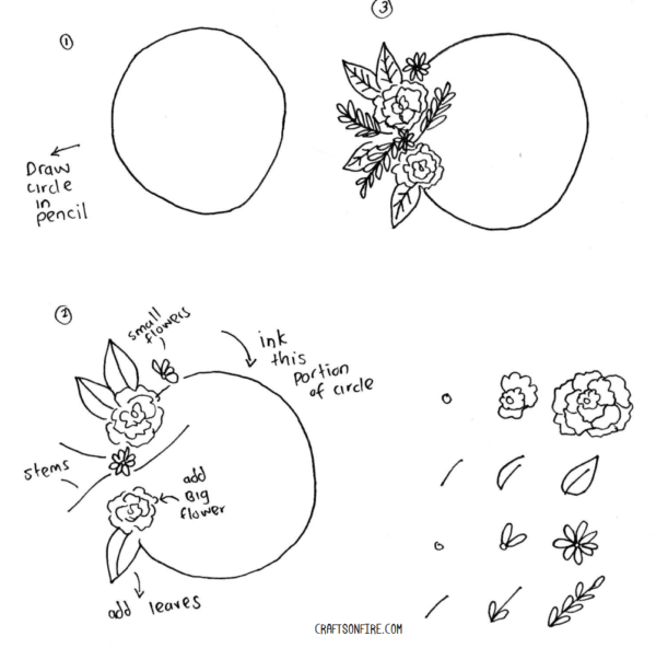 How To Draw Wreaths: 4 Simple Ways To Draw Wreaths - Craftsonfire