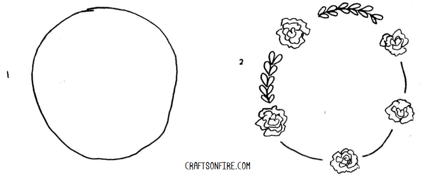 Drawing Wreaths Step 3