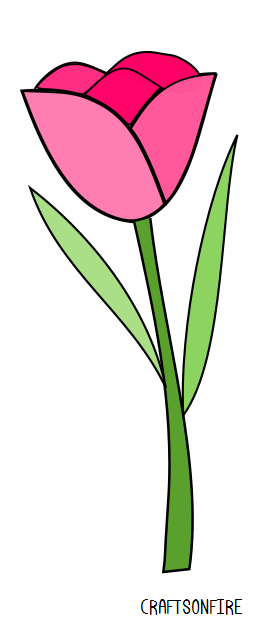 How To Draw A Tulip - Step 9