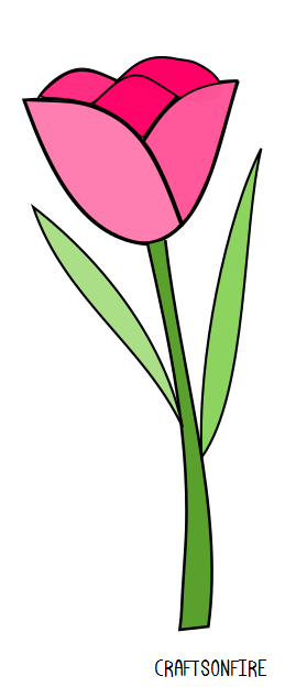 Featured image of post Simple Tulip Drawing Easy : Realistic drawing of a tulip flower in a pot to celebrate spring.