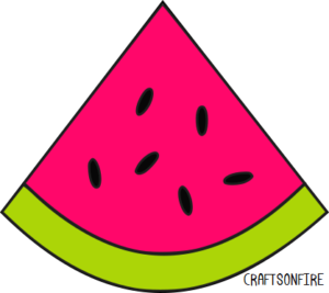 How To Draw A Watermelon (Plus A Free Coloring Page) - Craftsonfire