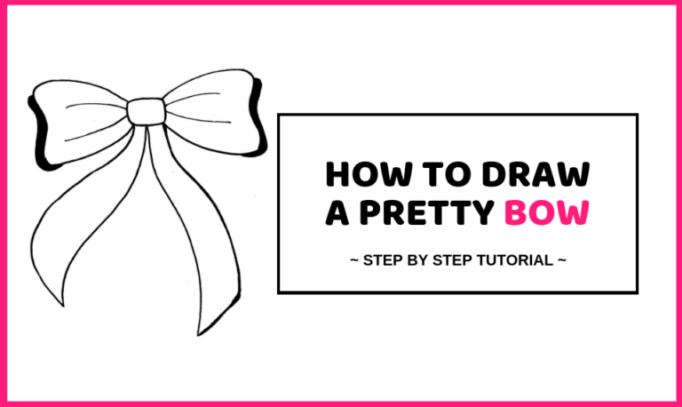 How To Draw A Bow In 5 Steps – Easy Drawing Tutorial