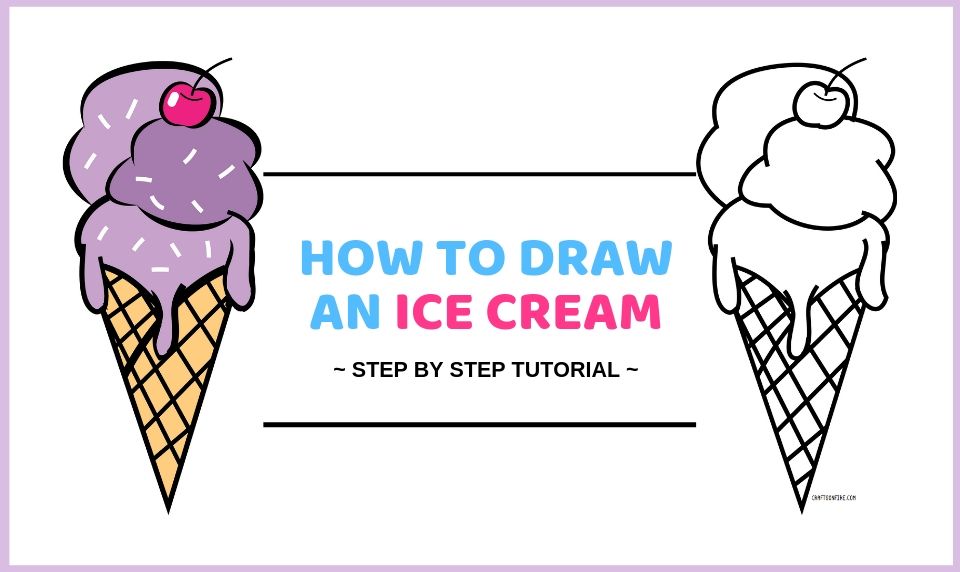 Ice Cream Drawing Step By Step