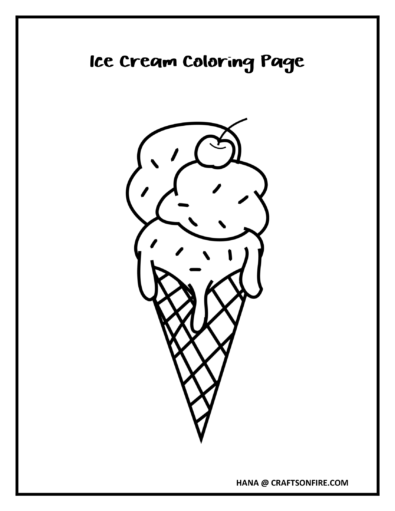 How To Draw An Ice Cream In 12 Steps - Drawing Tutorial - Craftsonfire