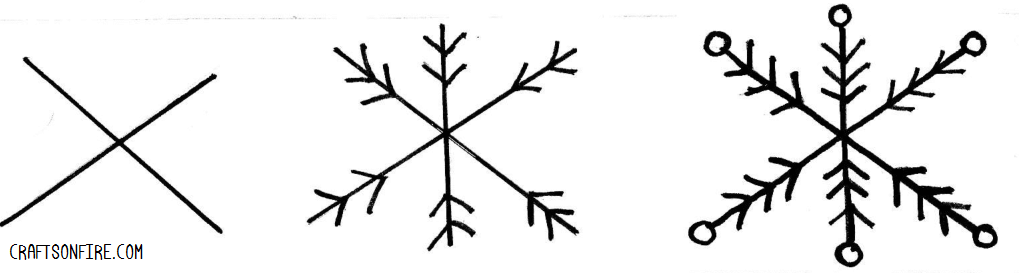 How To Draw Snowflakes: 2. Snowflake Design With Circles