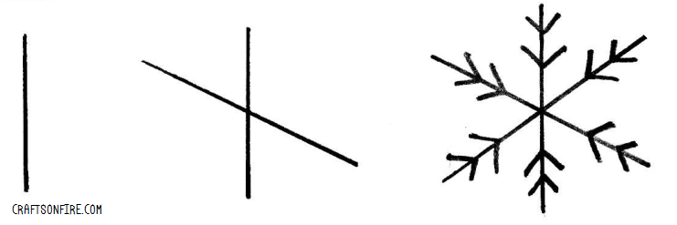 snowflake simple drawing