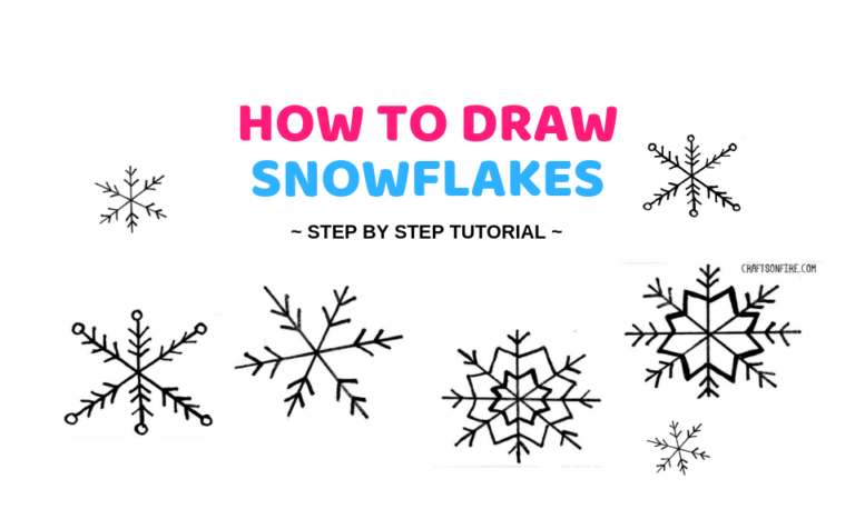 How To Draw A Snowflake In 3 Steps – Easy Drawing Tutorial