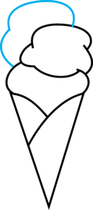 How to Draw an Ice Cream - Step 6
