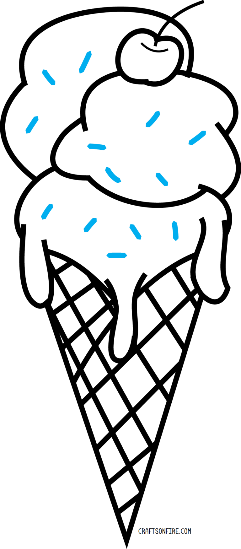 How To Draw An Ice Cream In 12 Steps Drawing Tutorial Craftsonfire
