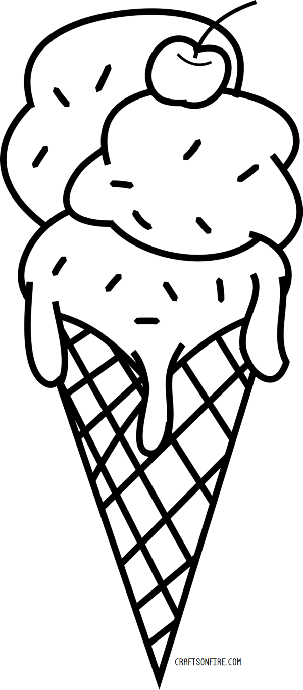 How To Draw An Ice Cream In 12 Steps - Drawing Tutorial - Craftsonfire