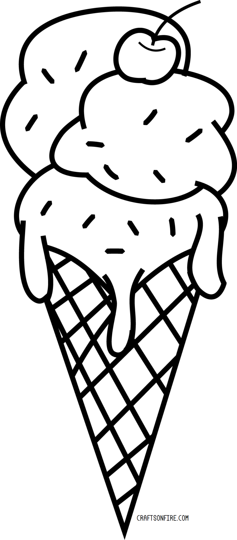 How To Draw An Ice Cream In 12 Steps - Drawing Tutorial - Craftsonfire