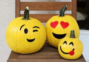 Emoji Pumpkins