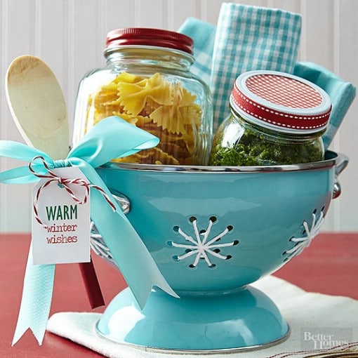 Colander Pasta Recipe Gift Basket