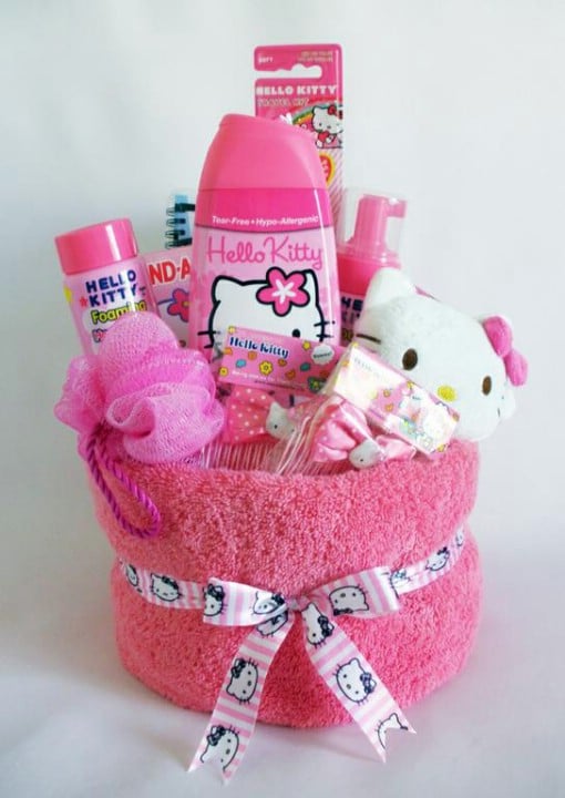 Hello Kitty Towel Basket