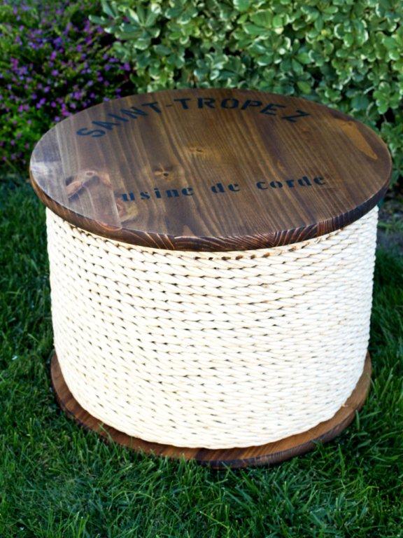 Ballard Knockoff Spool Side Table