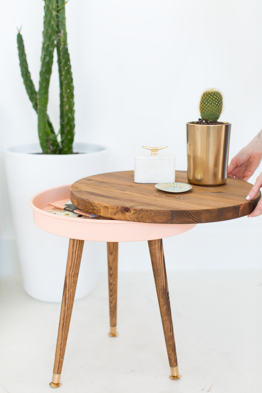 DIY Mid Century Side Table