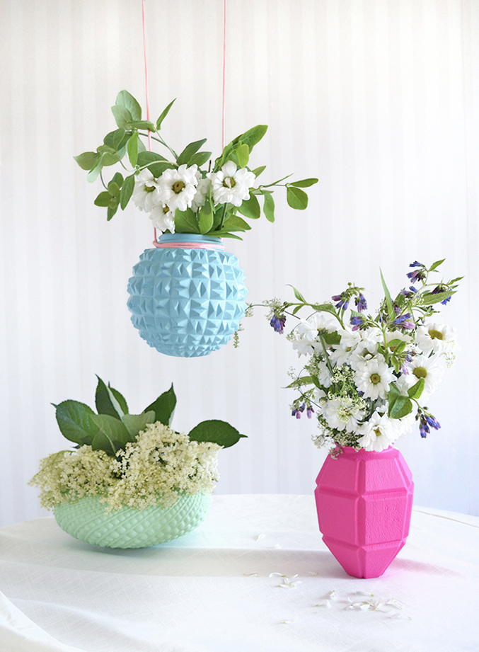 Repurpose Lampshades Into Stunning Vases