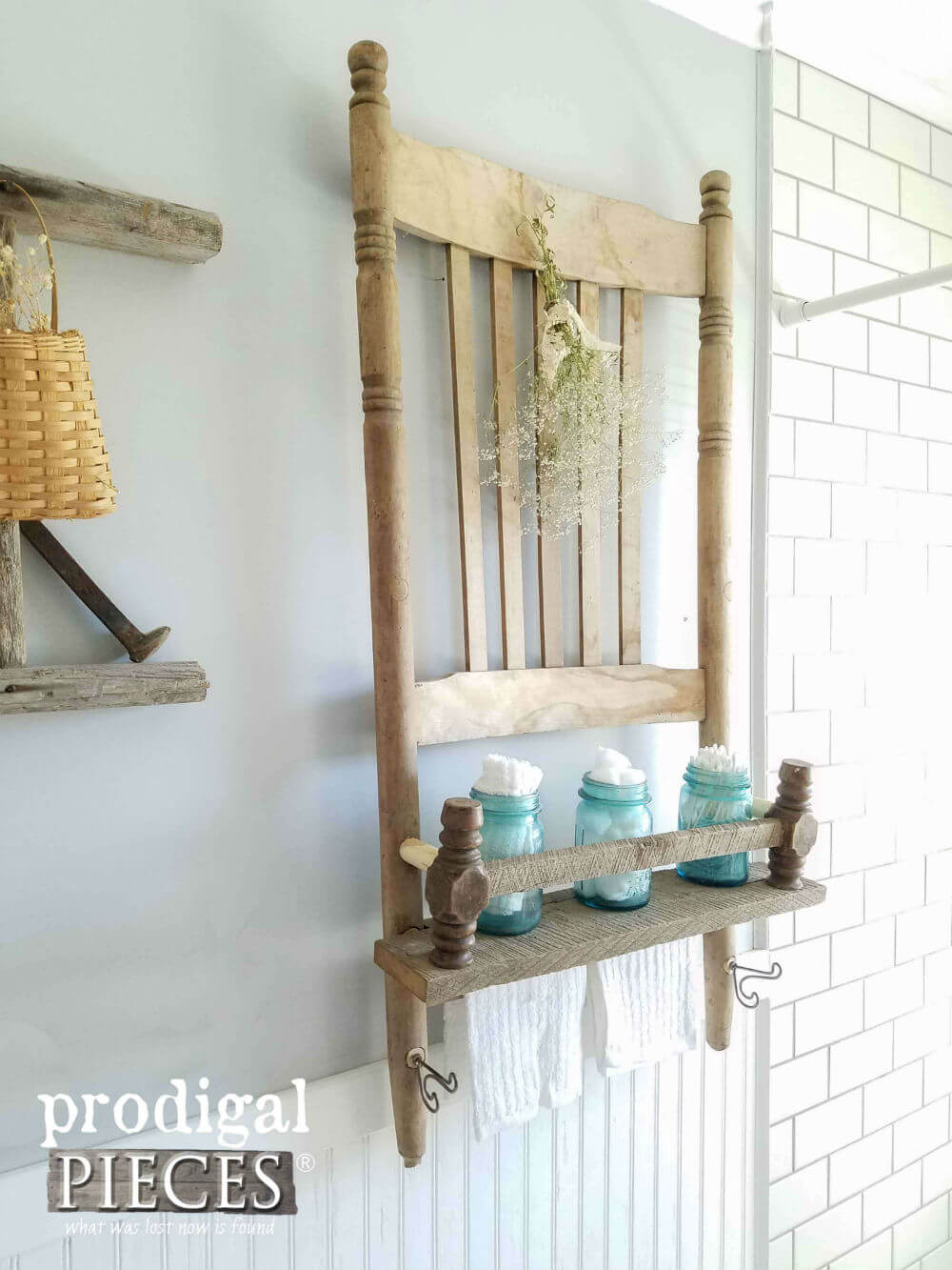 Upcycled Broken Chair For Your Bathroom