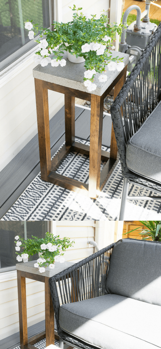 DIY Tables with Concrete Pavers