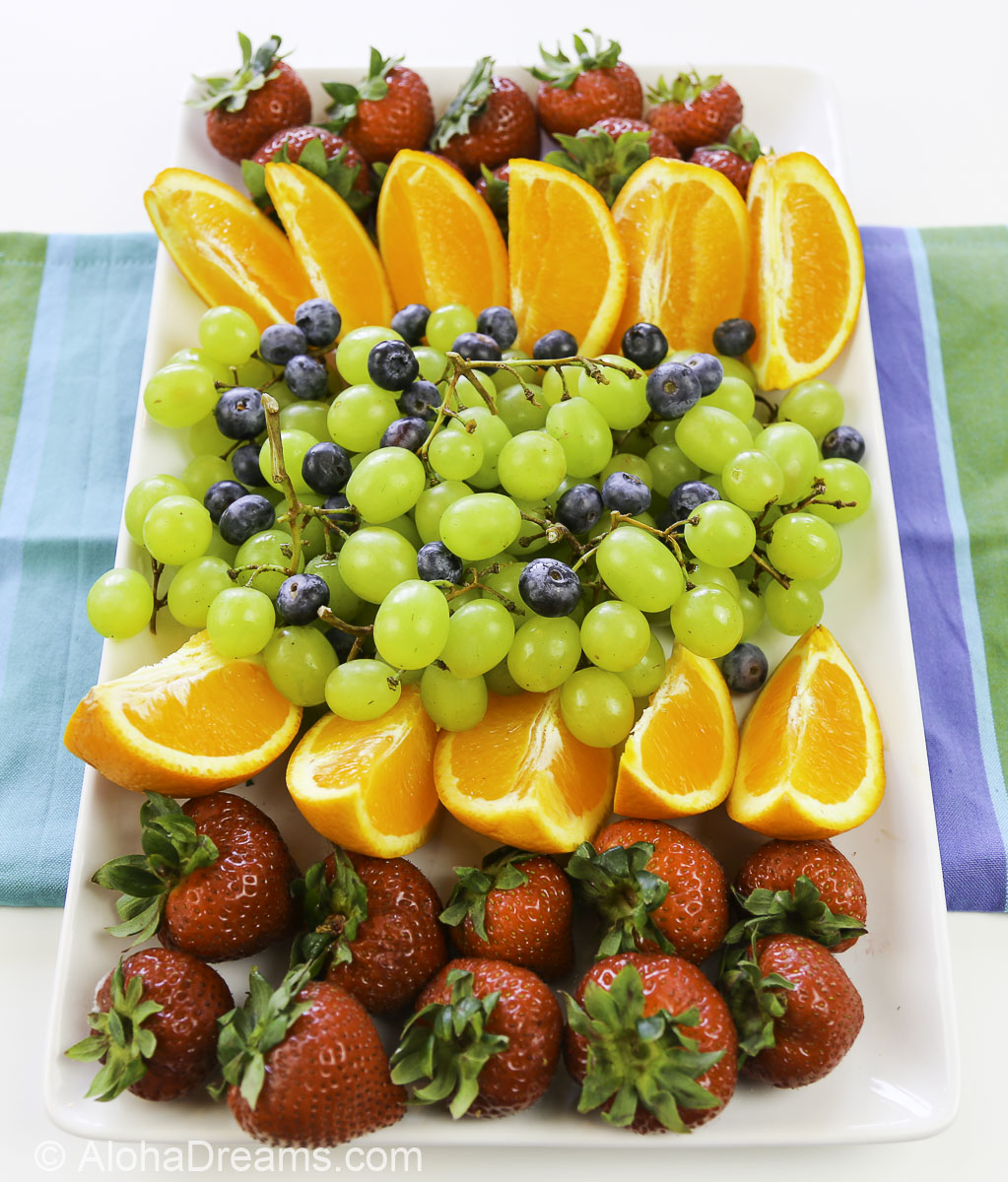 Tropical Themed Fruit Platter