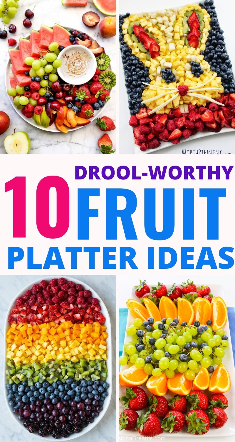 Delicious and stunning fruit platter arrangement ideas that are the BEST! Super creative and easy to make in just a few minutes. Perfect for parties and a crowd.