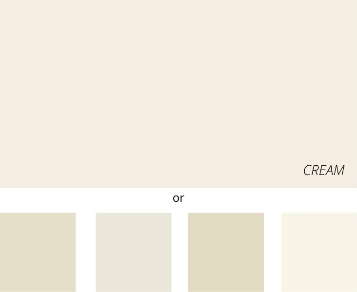 Cream Color Scheme