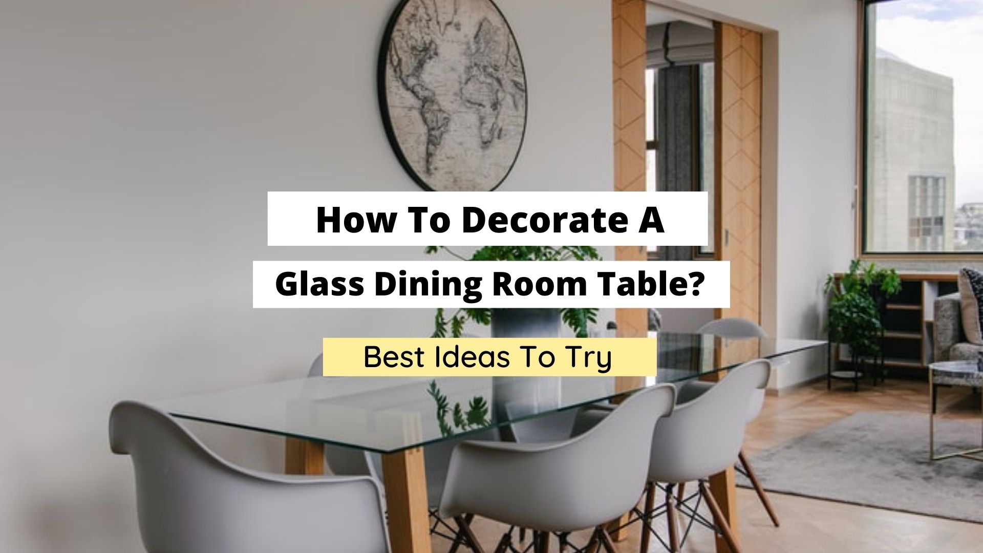 how to decorate a glass dining room table