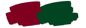 burgundy and forest green