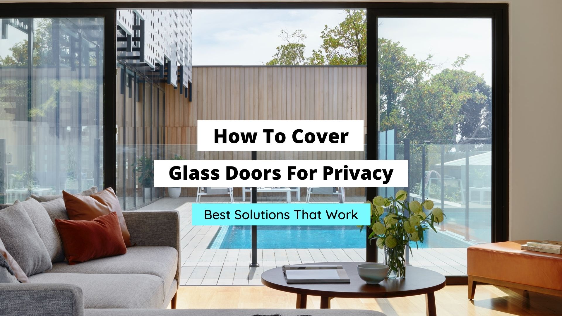 how to cover glass door for privacy