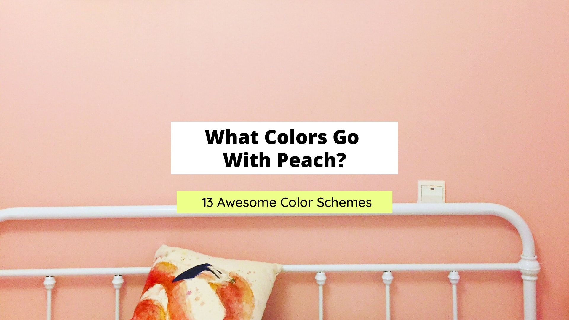 What colors go with peach