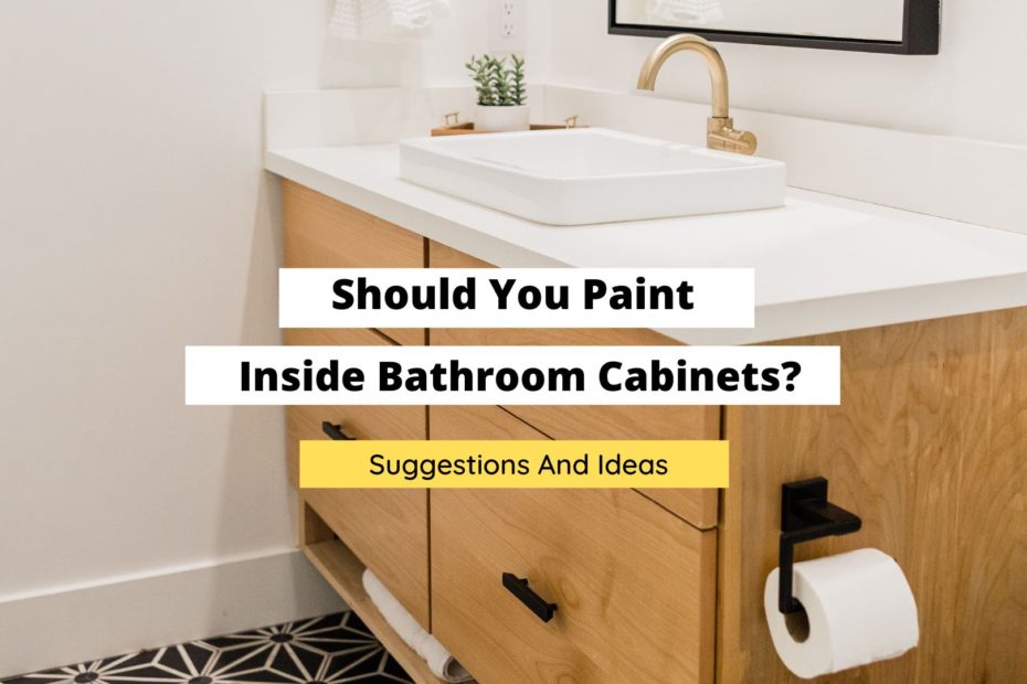 how to paint behind bathroom sink