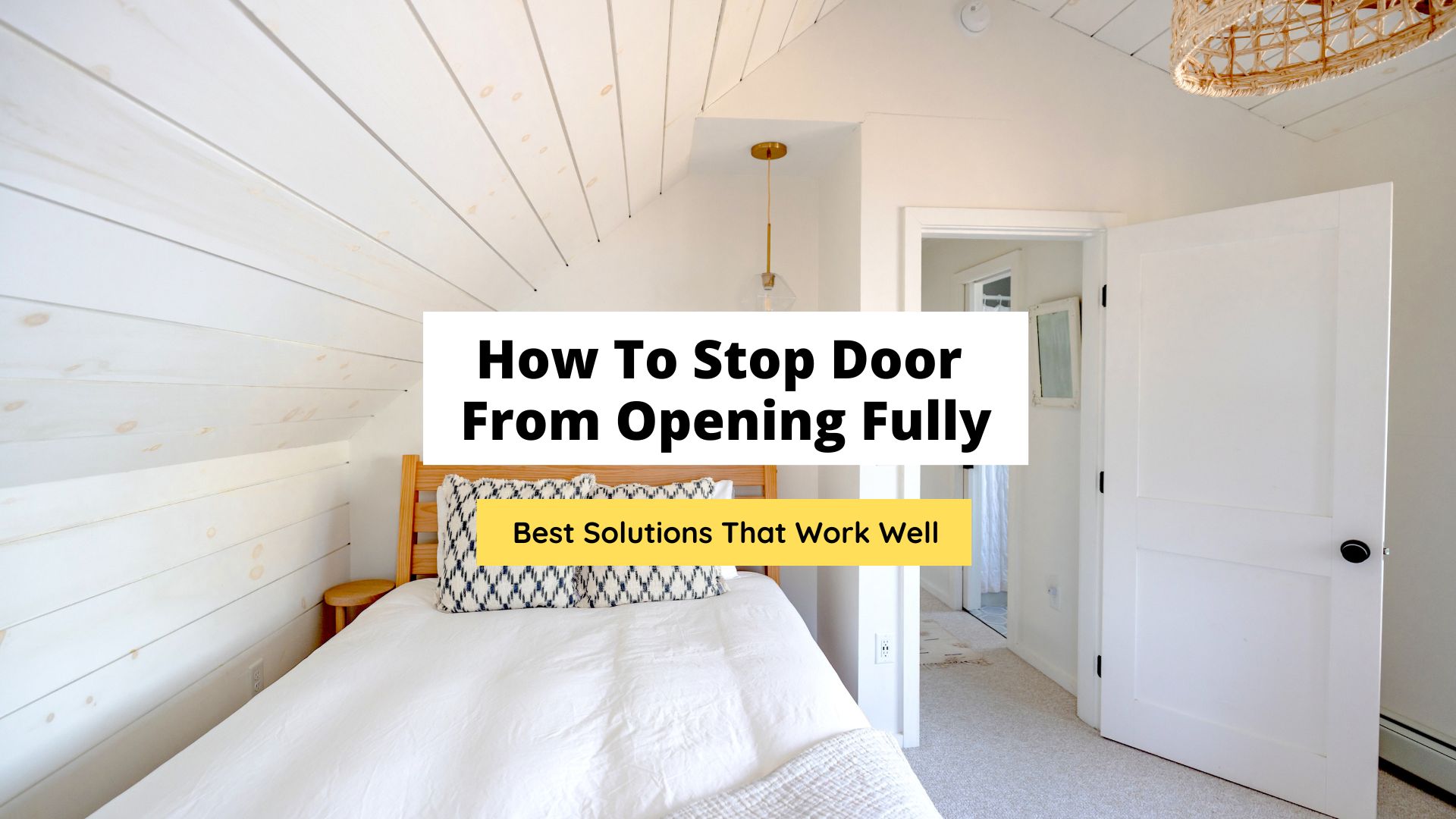 how to stop door from opening fully