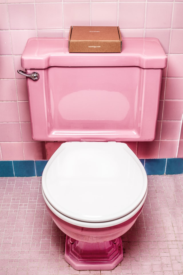 Pink toilet color ideas