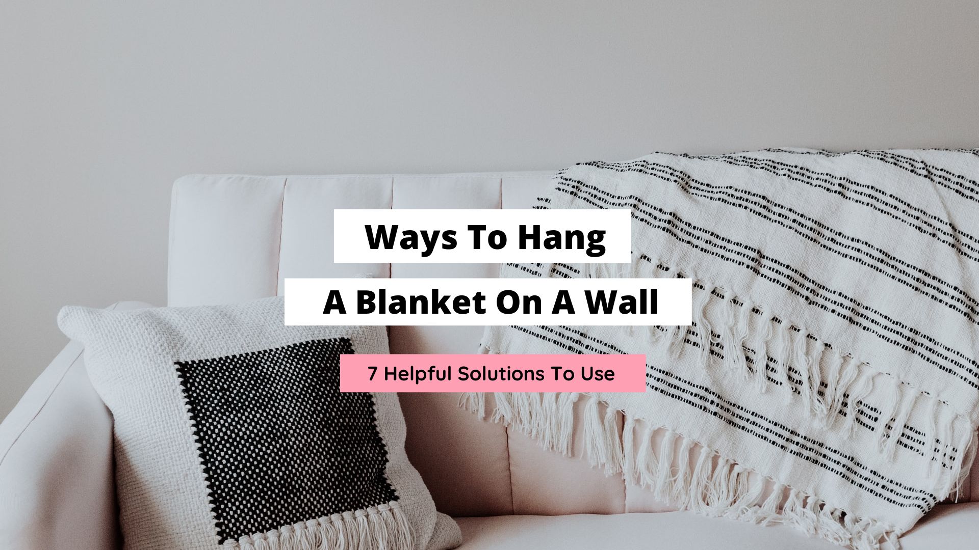 ways to hang a blanket on a wall