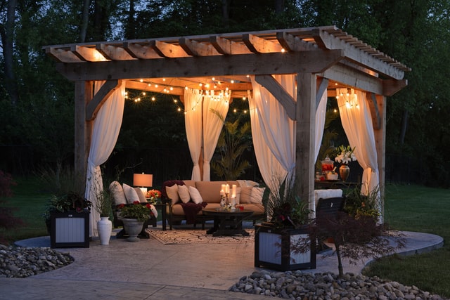 ways to keep outdoor curtains from blowing