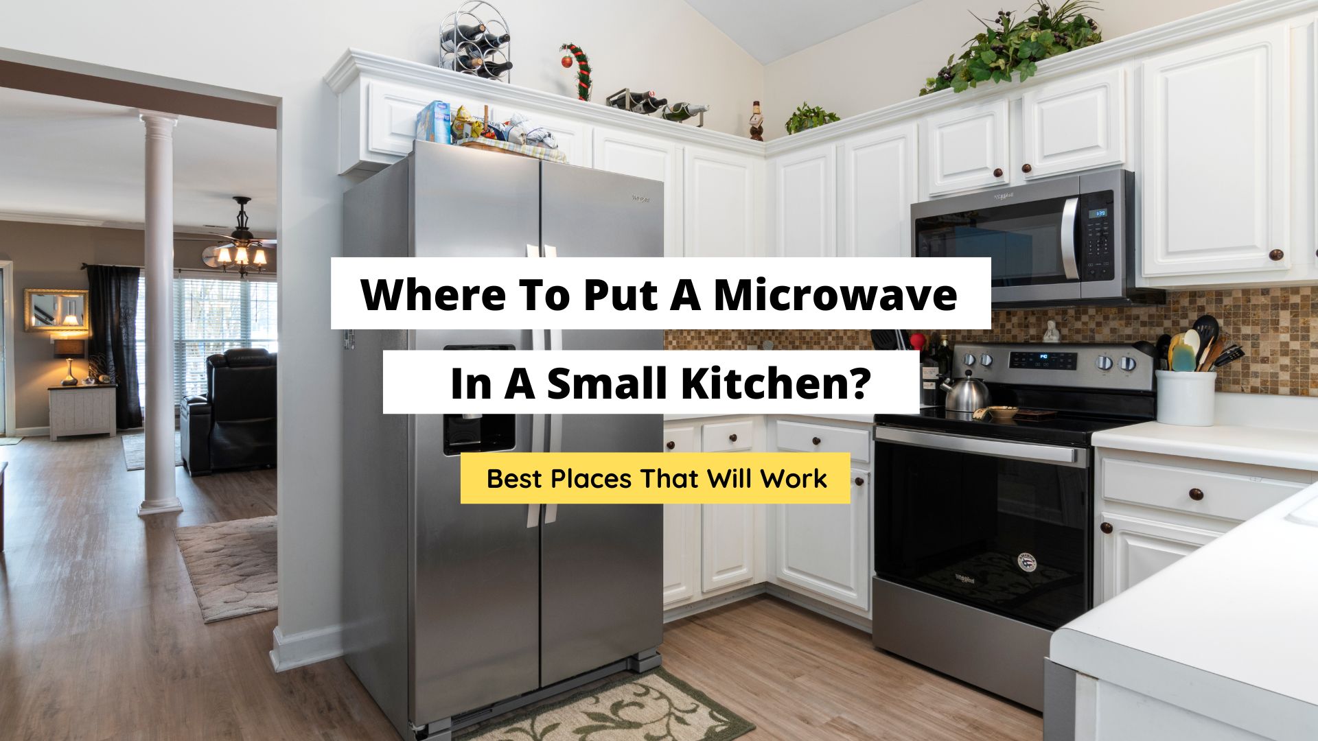 where to put a microwave in a small kitchen