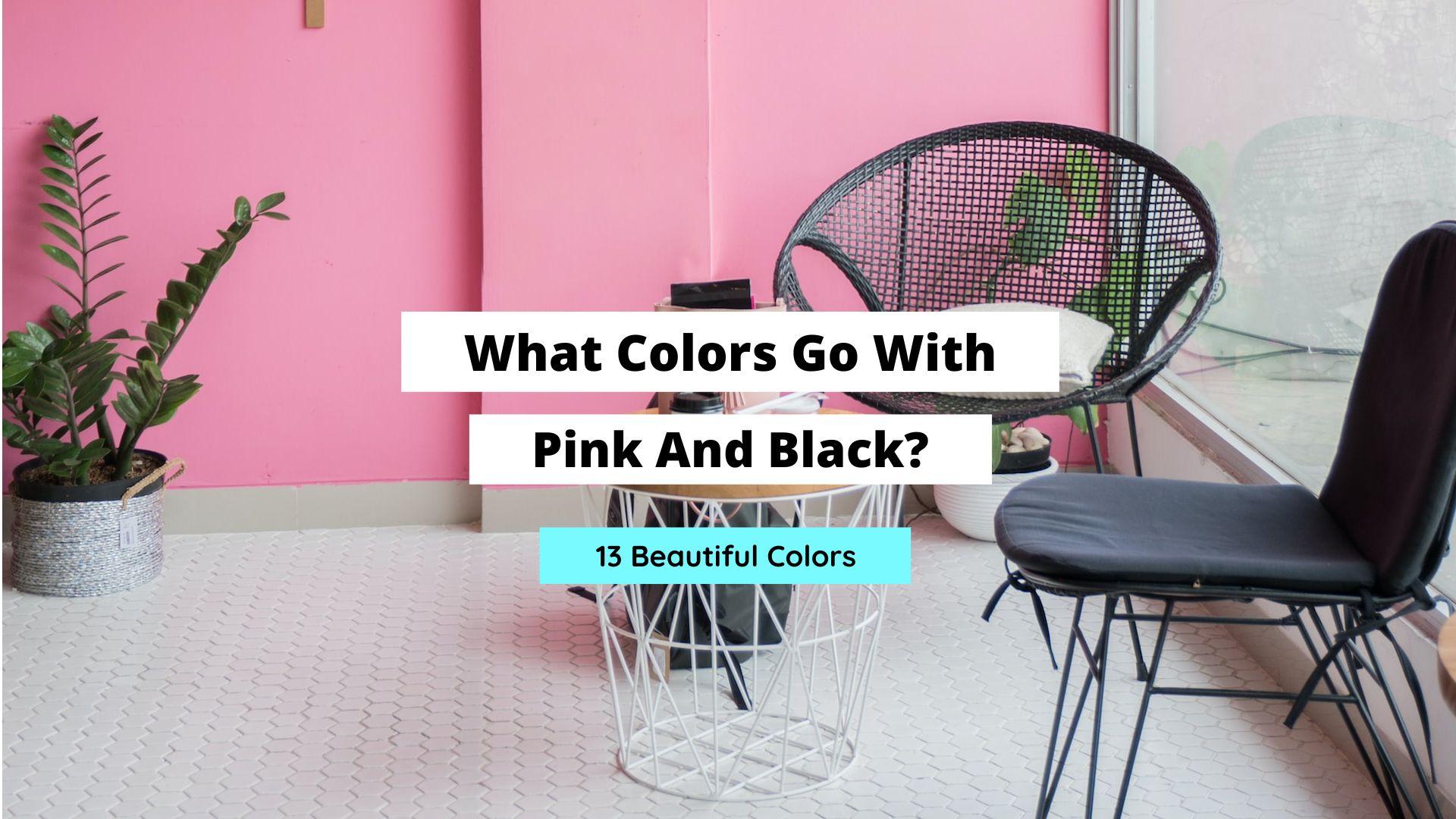 colors that go with pink and black