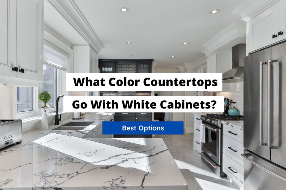 W40 Color Counter What Color Countertops Go With White Kitchen Cabinets? A Complete Guide