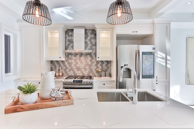 White countertop with white cabinets