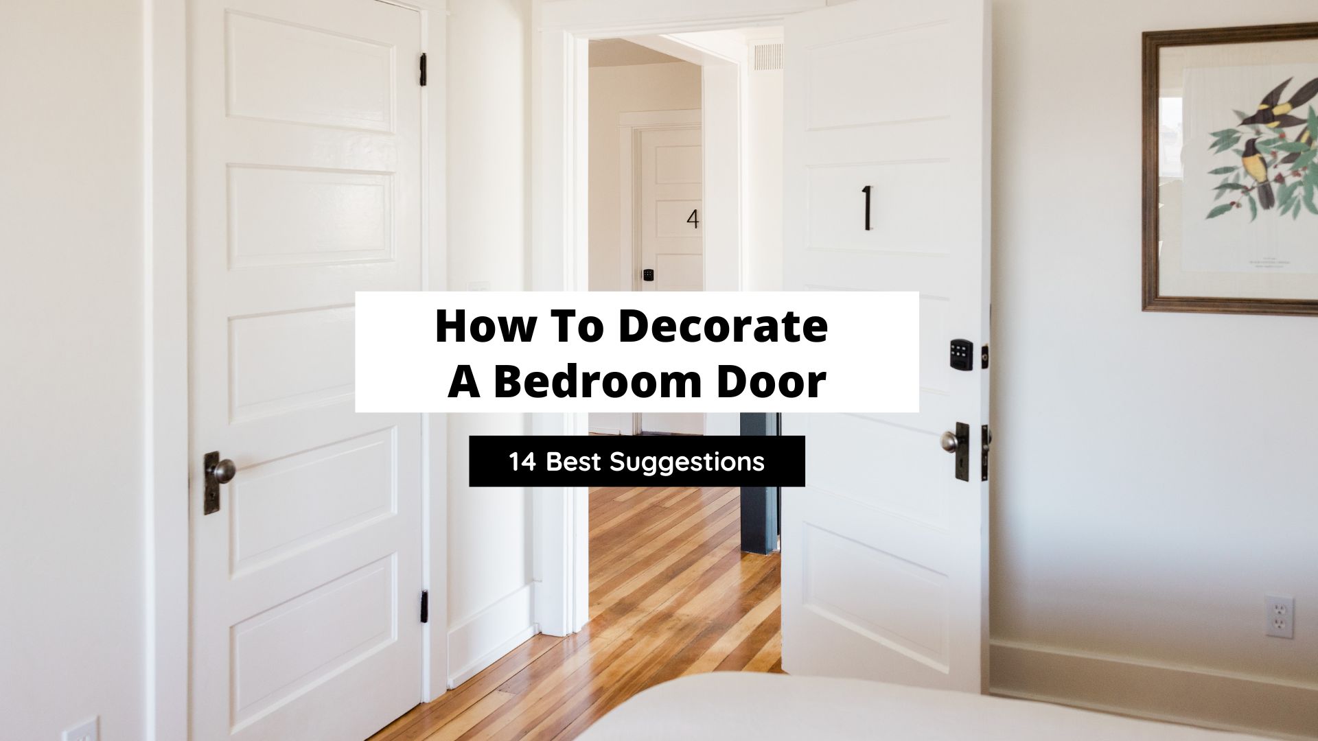 how to decorate a bedroom door