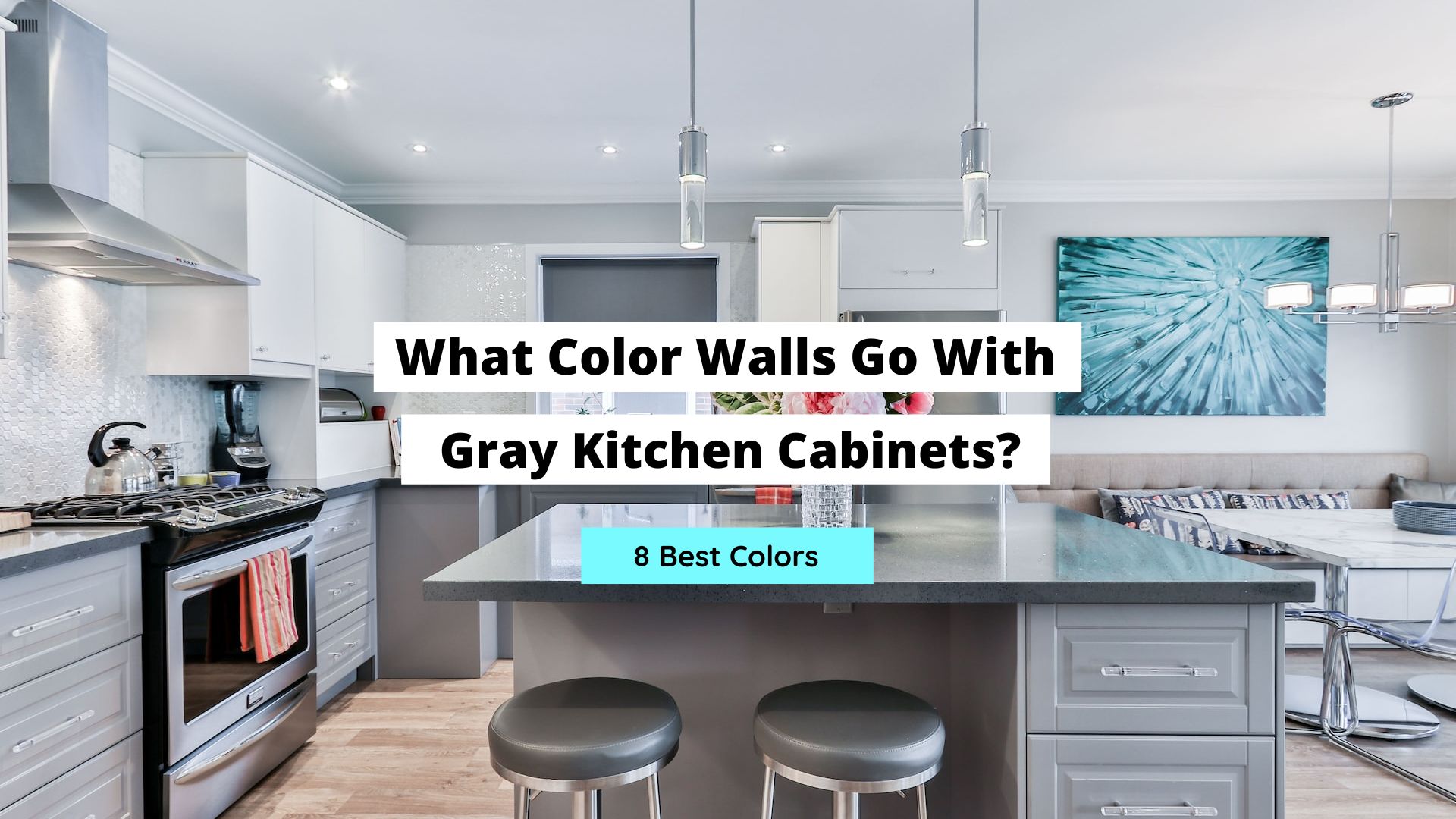 what color walls go with gray kitchen cabinets